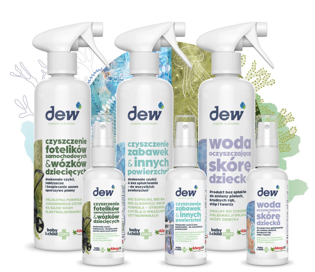 Zestaw naturalnych środków czyszczących Dew