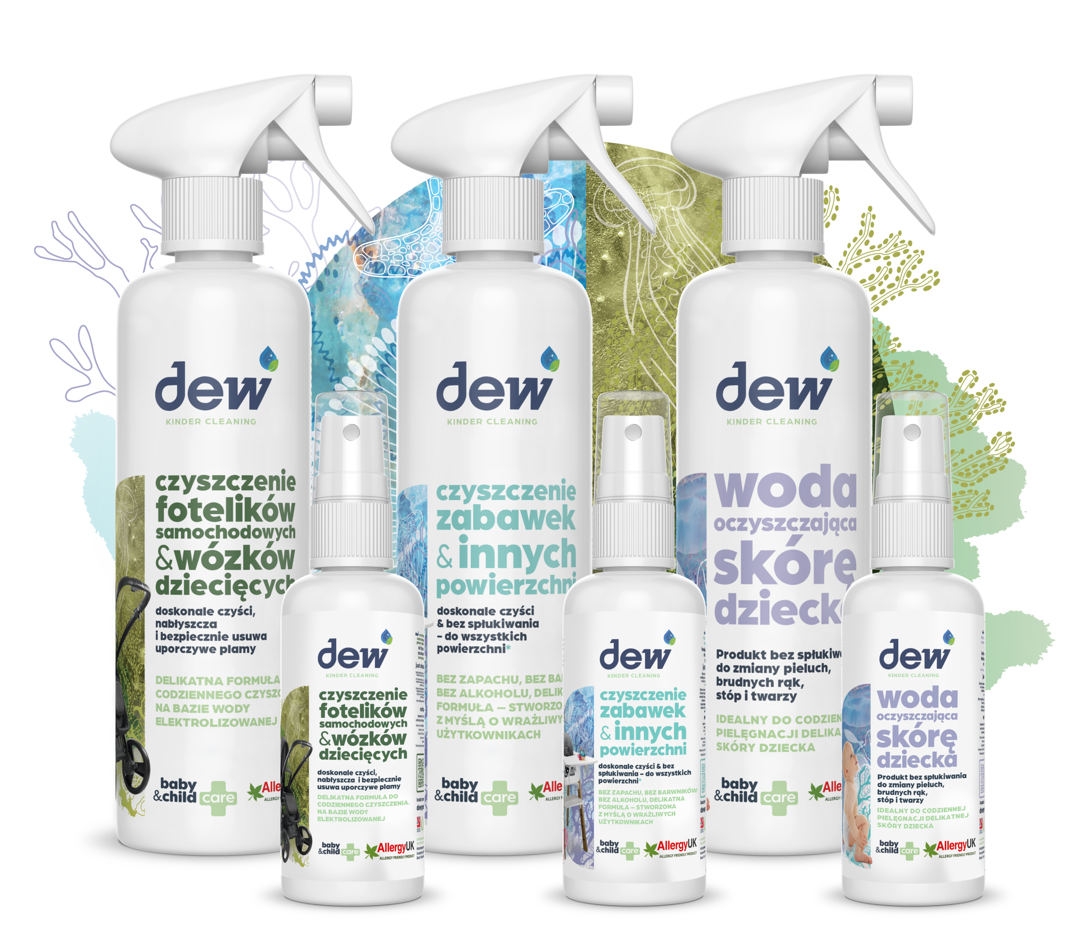 Zestaw naturalnych środków czyszczących Dew